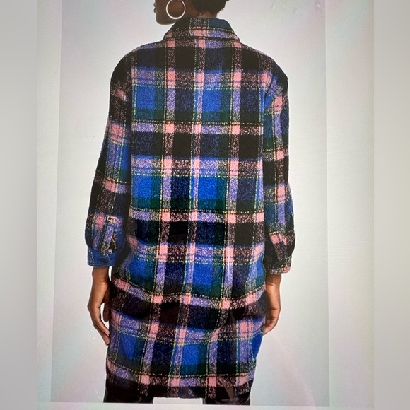 NWT BLANK NYC plaid Shacket - Picture 4 of 5